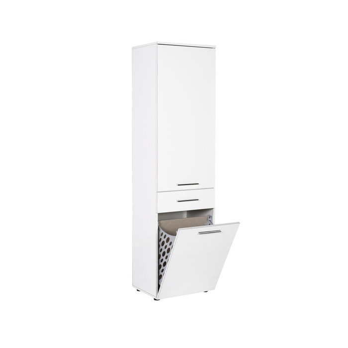 Hanah Home Armario Multiusos Blanco con Estantes y Cajón Adr-621-Pp-1